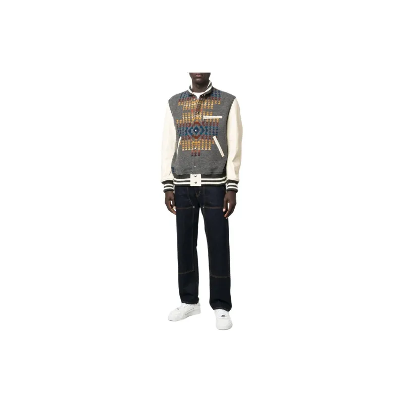 JUNYA WATANABE Pendleton Varsity Button-Up Jacket-1