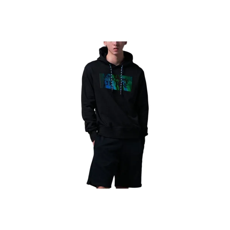VERSACE JEANS COUTURE Logo print Drawstring Hoodie-4