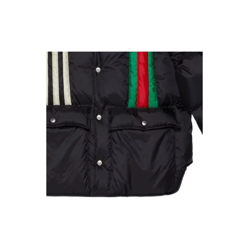 Adidas X GUCCI Adidas X GUCCI Co branded Series Puffer Jackets Men Black-2