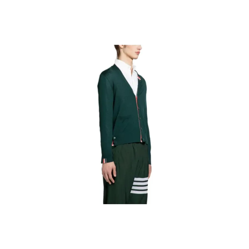 THOM BROWNE Button Up Knitted Cardigan-4