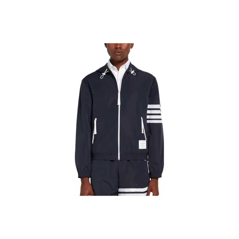 THOM BROWNE 4 Bar Stripe Hooded Jacket-1
