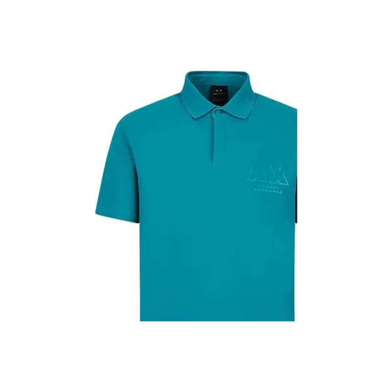 ARMANI EXCHANGE Polo Shirts Men Sky Blue-4