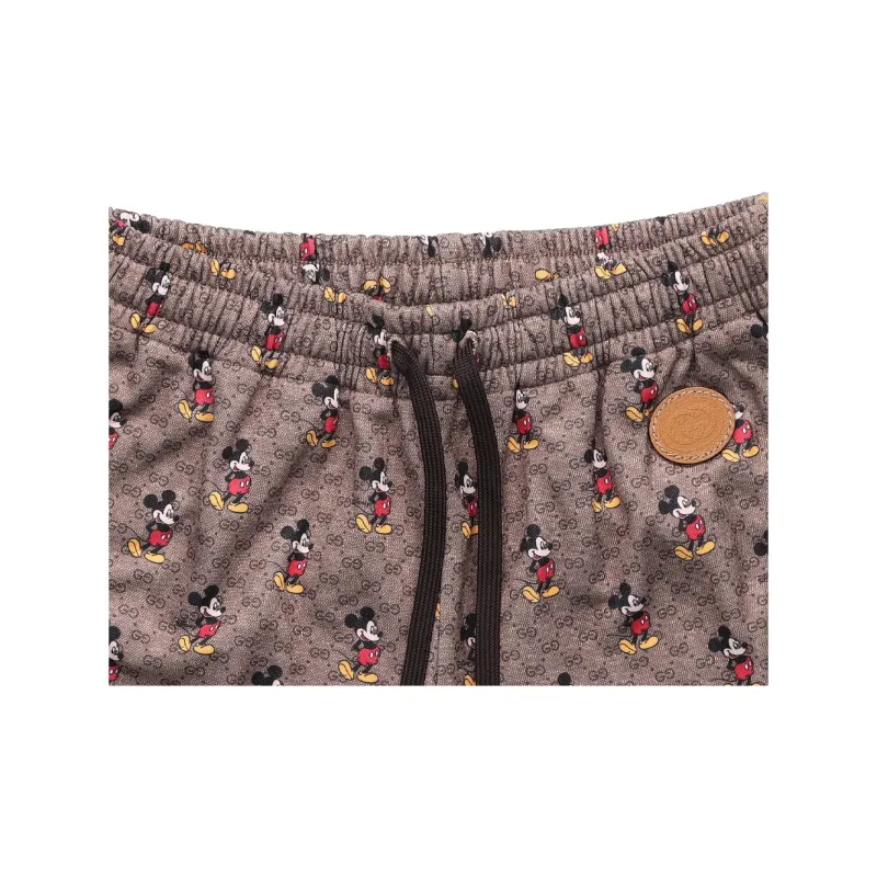GUCCI x Disney Knitted Sports Pants Men's Brown-5
