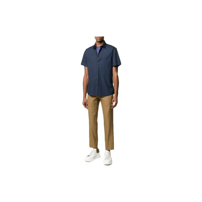 Burberry Shirts Men Dark Blue-4