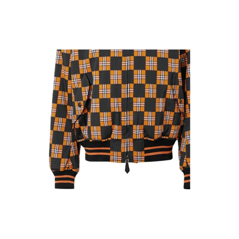 Burberry Brookland Checkerboard Bomber Jacket-5