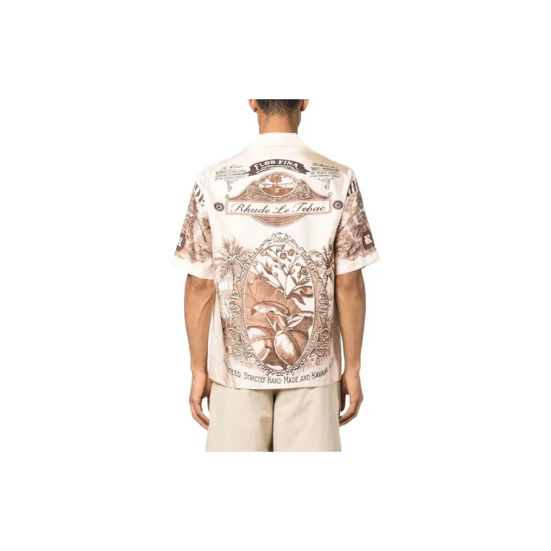 RHUDE Silk Cigar Short Sleeve Button Up-2
