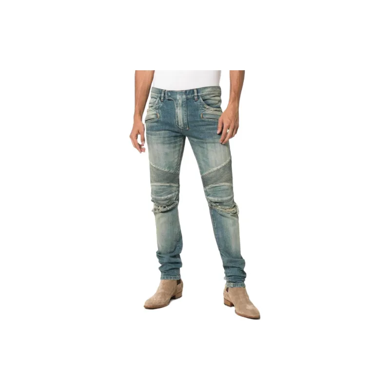 BALMAIN Jeans Men Blue-2