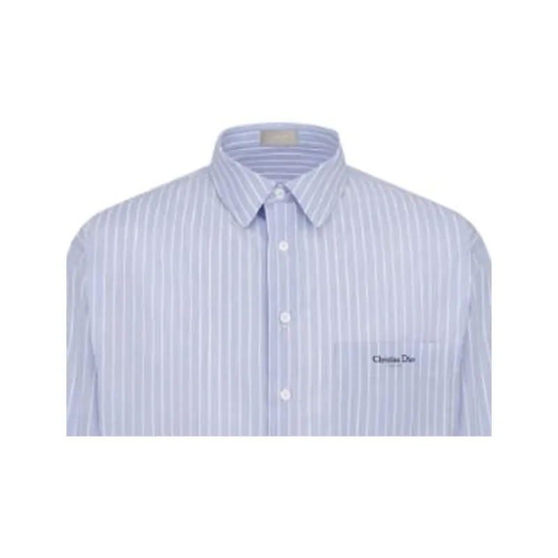 DIOR Shirts Men Blue-4