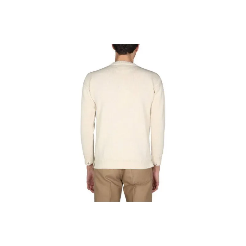 Maison Margiela Sweaters Men Ecru-3
