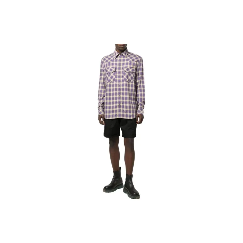 DIESEL Shirts Men Purple-1