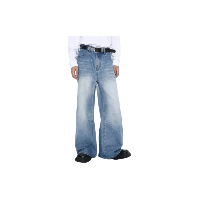 Voguo Relay Jeans Unisex Washed Blue-4