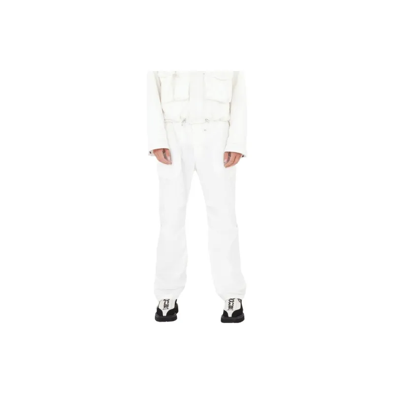 Ferragamo Knitted Sweatpants Men White-3