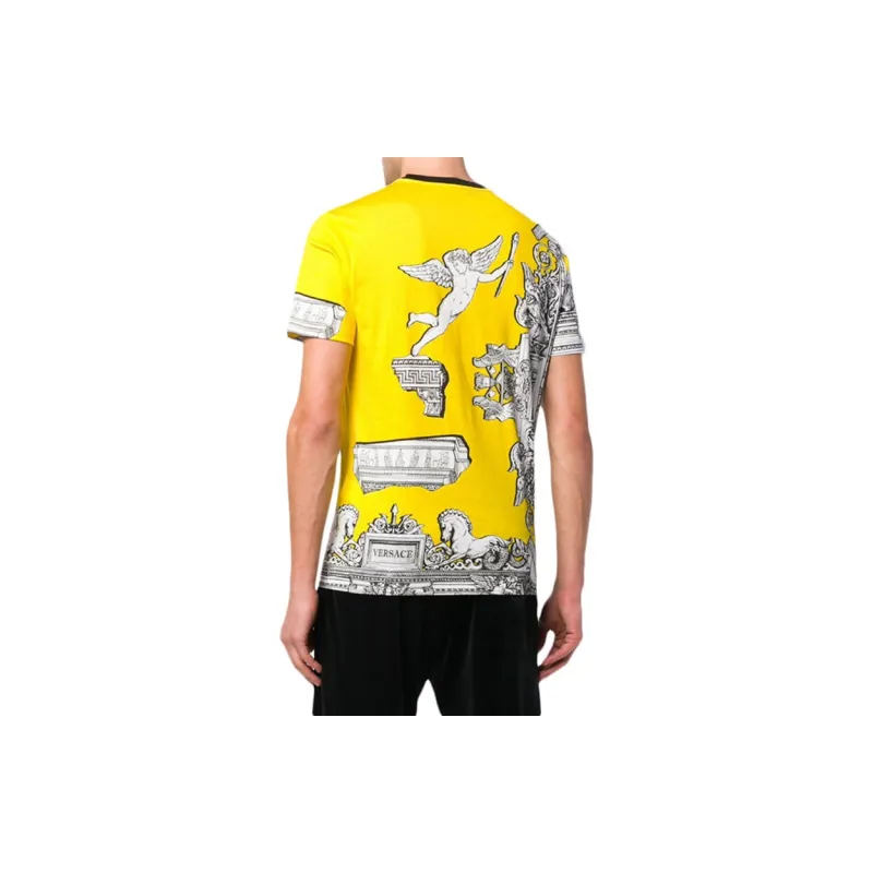 VERSACE T Shirts Men Yellow-2