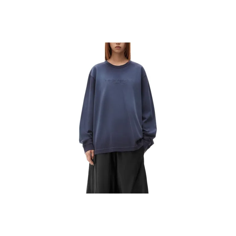 Alexander Wang Logo embossed Cotton Sweatshirt-4