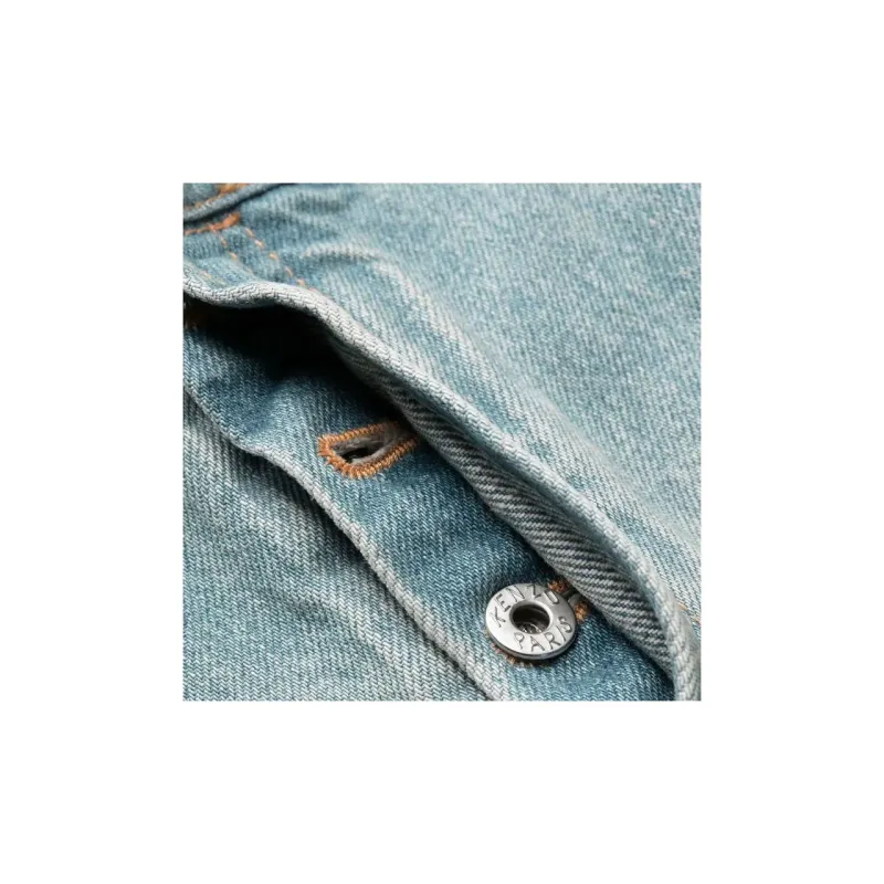 KENZO Logo Patch Washed Jeans-5