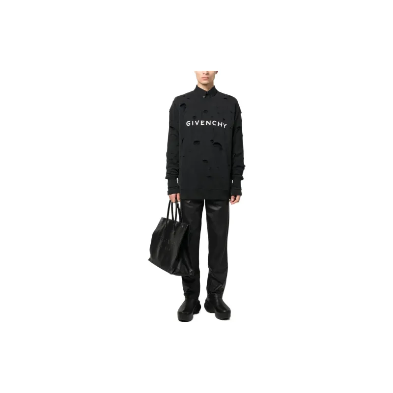 Givenchy Archetype With Destroyed Effect Sweatshirt-1