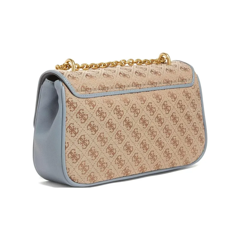 GUESS Artificial Leather Shoulder Bag Crossbody Bag Regular Women's Blue-1