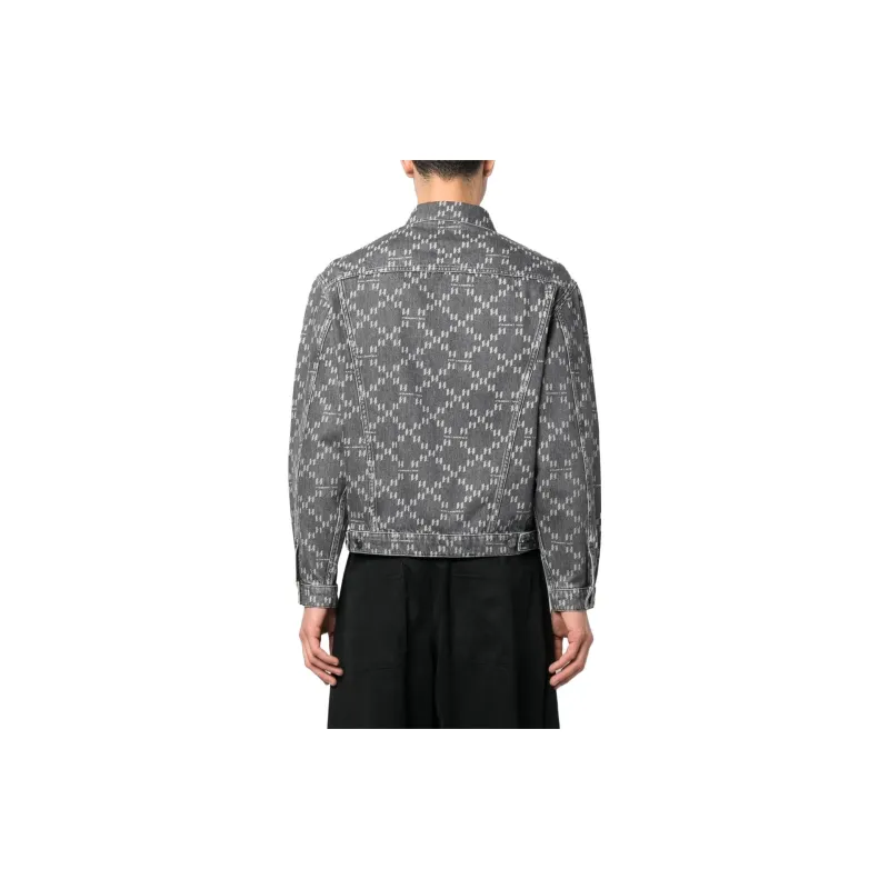 KARL LAGERFELD / Karl Lagerfeld Jeans Monogram-jacquard Denim Jacket-2