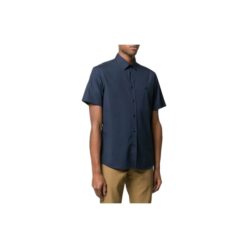Burberry Shirts Men Dark Blue-1