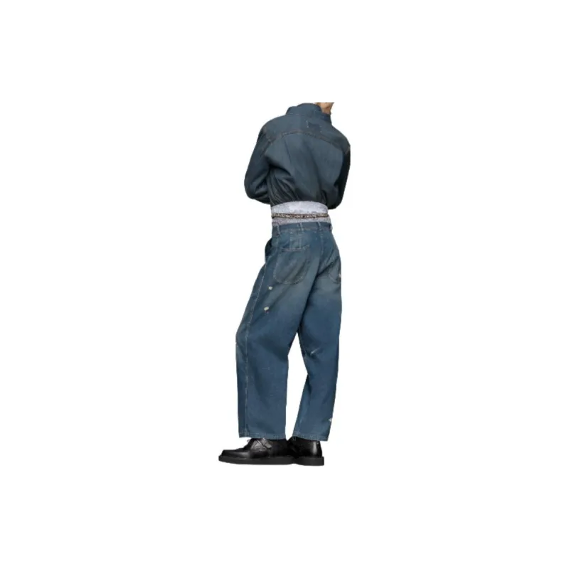 Maison Margiela Pleat detailing Denim Jacket-2