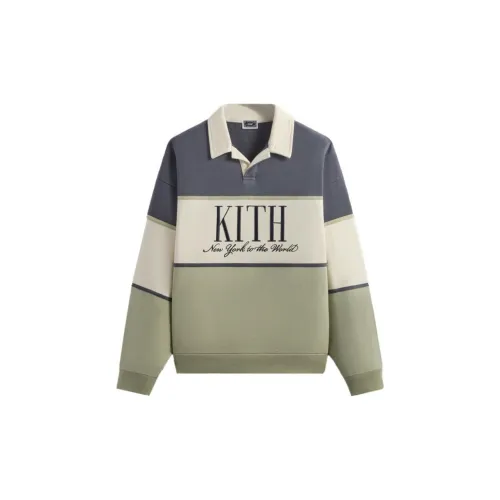 KITH Polo Shirts Men Gray White Green