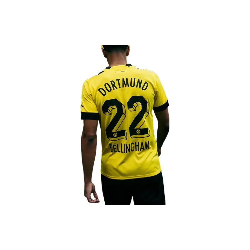 PUMA Soccer Jersey 22 23 Season, Borussia Dortmund, Fan Edition Men's Yellow-2