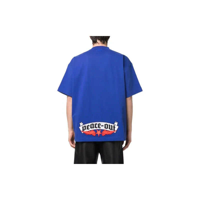 Vetements T-Shirts Unisex Blue-3