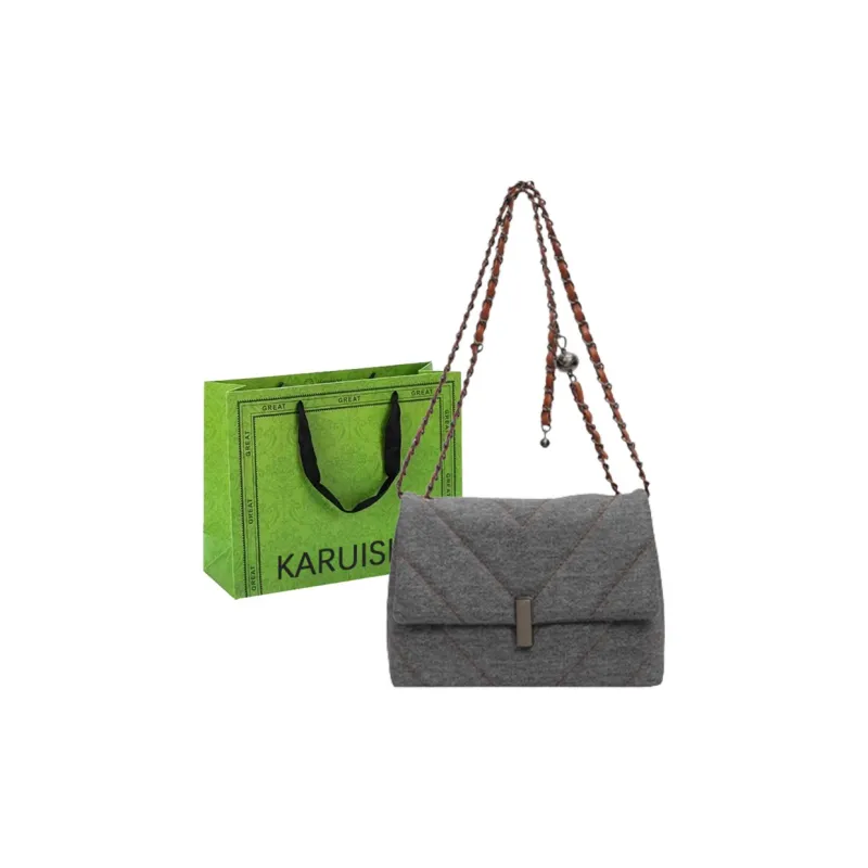 KARUISHA Denim Shoulder Bag, Crossbody Bag Regular Women's Dark Tea/Light Blue/Brown/Blue-0