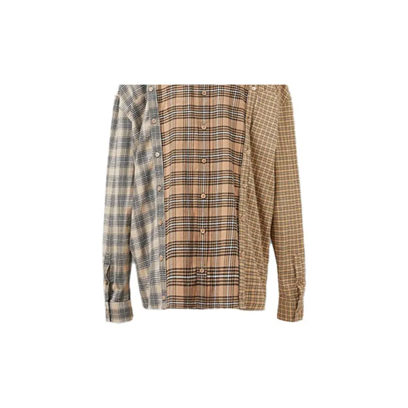 Burberry Shirts Men Camel-5