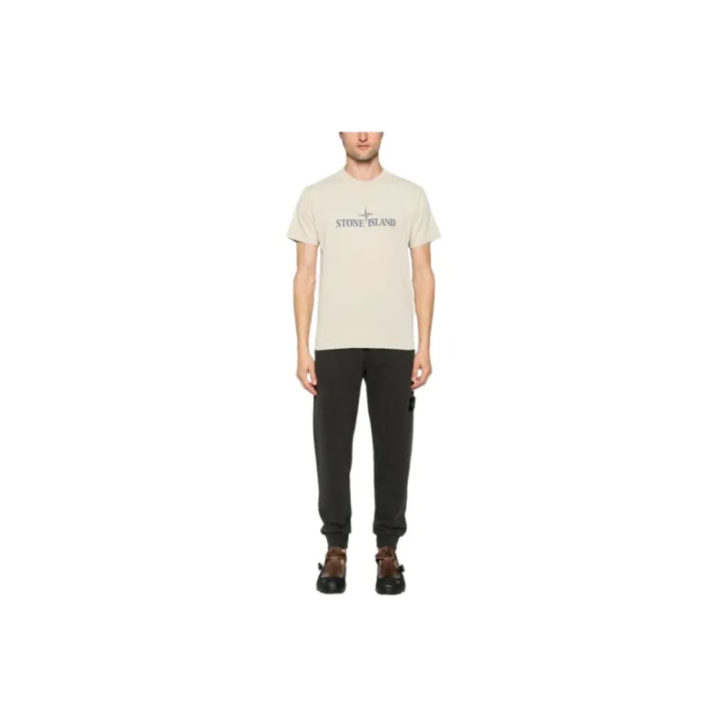 STONE ISLAND Logo Printed Crewneck T Shirt-2