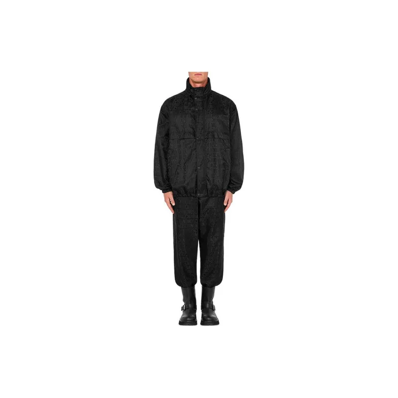 MOSCHINO Monogram jacquard Hooded Jacket-2
