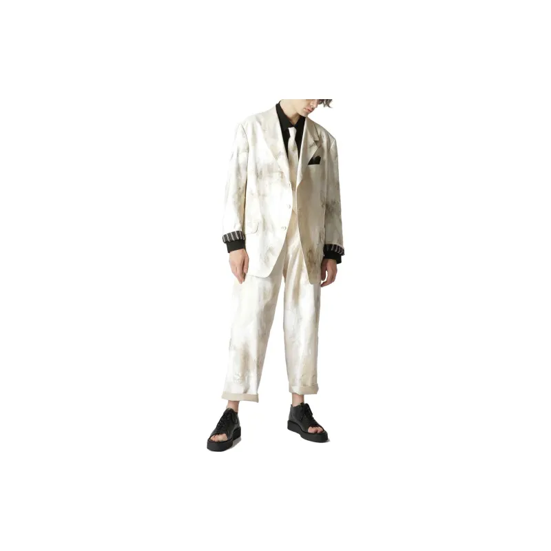 Yohji Yamamoto Business Suits Men Beige-3
