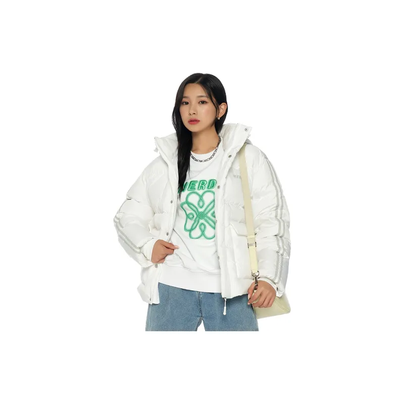 Nerdy Down Jackets Unisex White-3