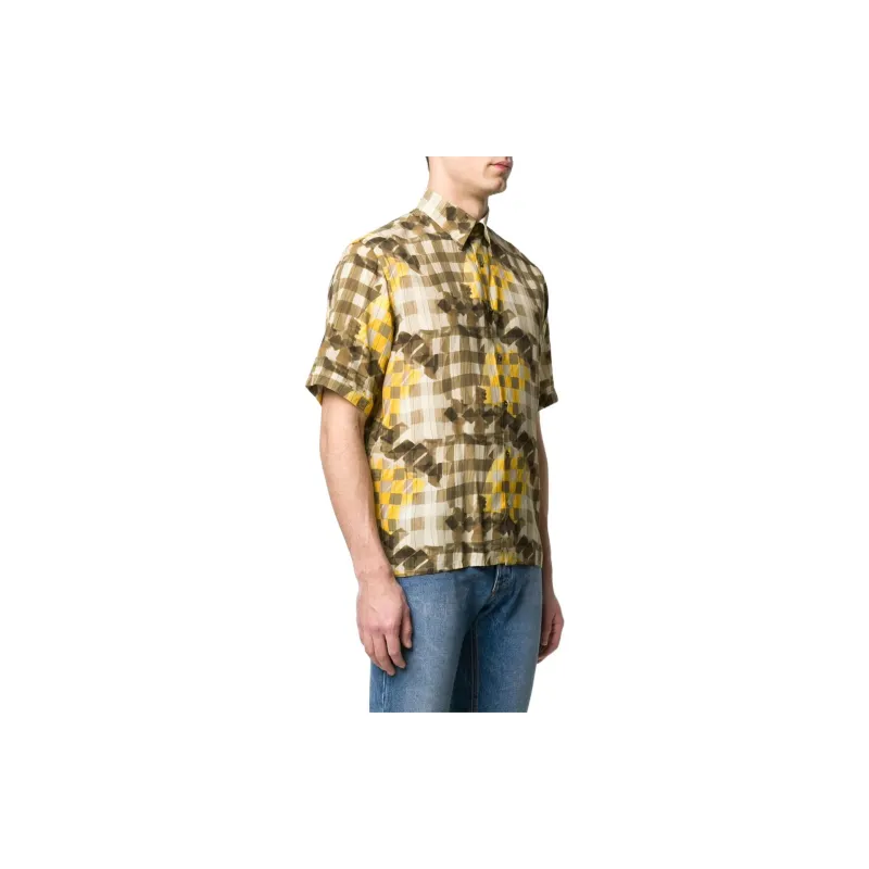 FENDI Shirts Men Yellow-3