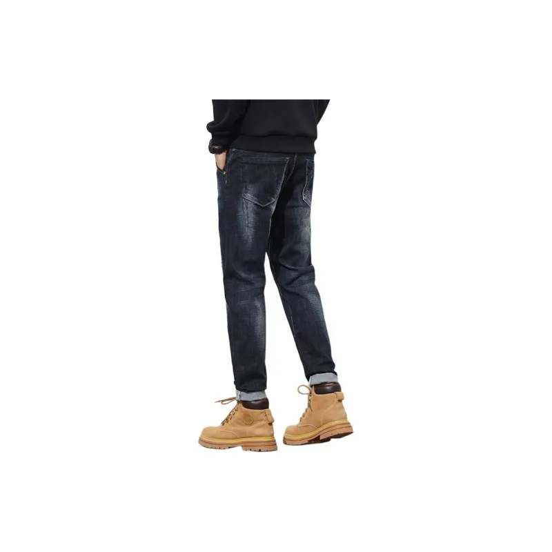 Tonlion Jeans Unisex Blue Black-4