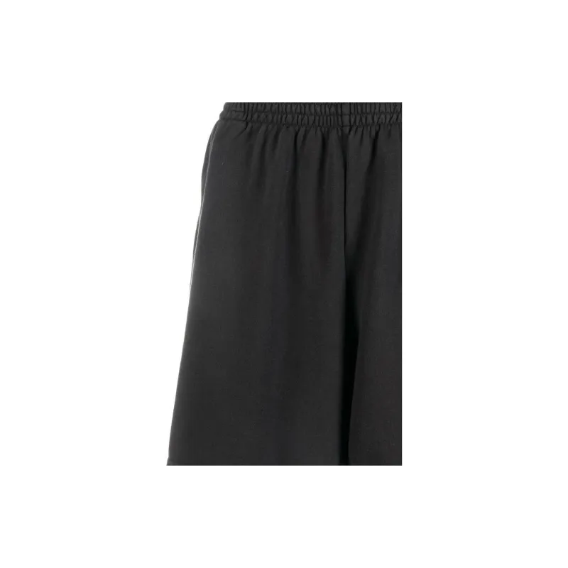 Balenciaga BB Paris Icon Casual Shorts Men Black-5