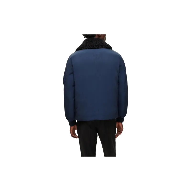 HUGO BOSS Jackets Men Navy Blue-3