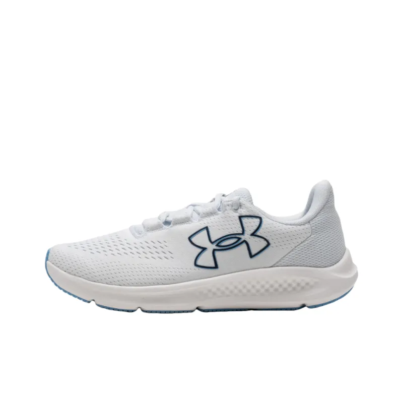 Under Armour Charged Pursuit 3 Durable Breathable Low Top Casual Running Shoes Men's White-0
