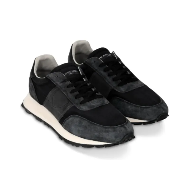 PHILIPPE MODEL Low Top Casual Shoes Men's Gray Black-1