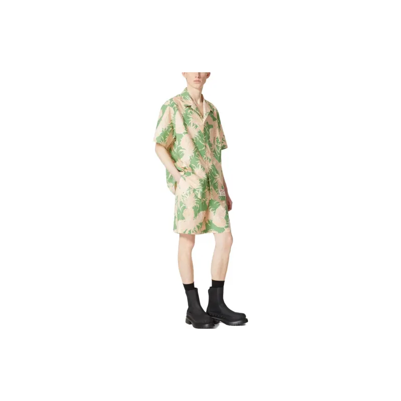 Valentino Garavani Pineapple-print Cotton Bermuda Shorts-3