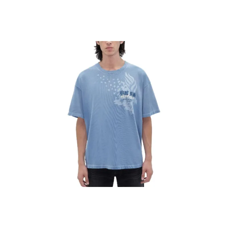 AMIRI T-Shirts Men Blue-2