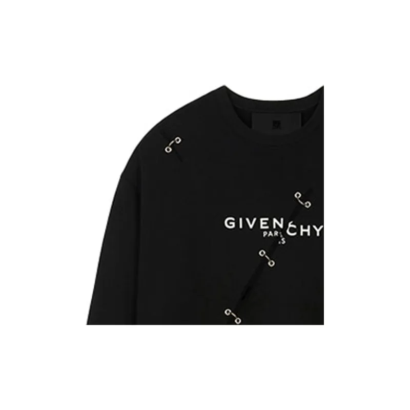 Givenchy Oversized Sweatshirt With Metal Details-5