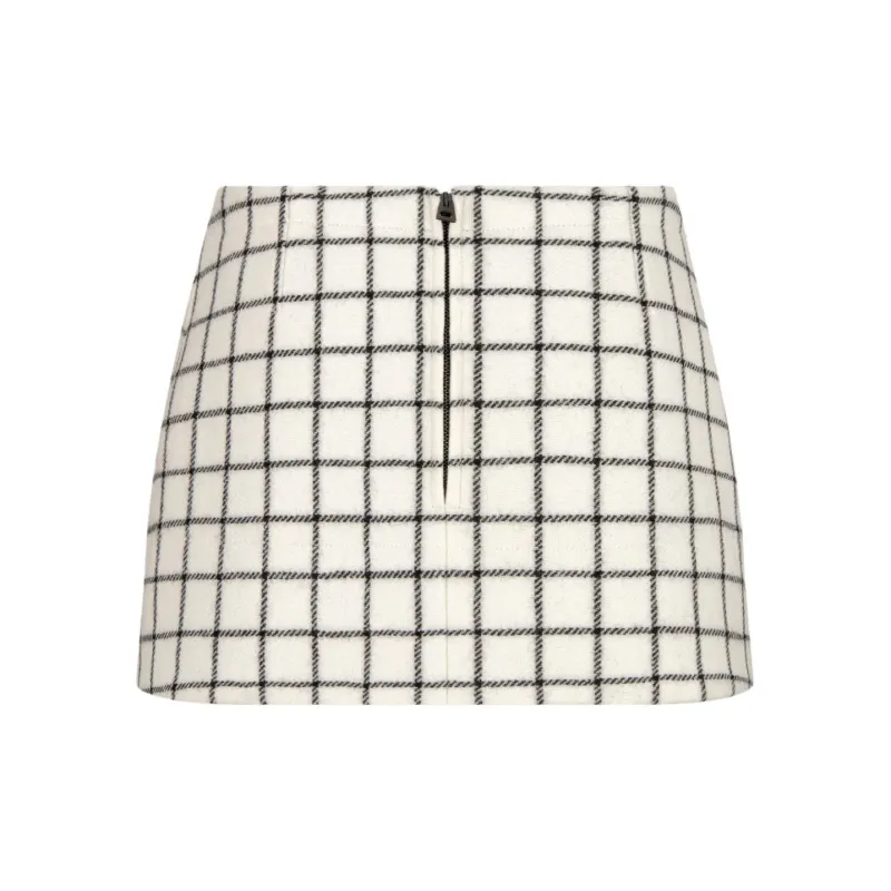 DIOR FW24 Casual Short Skirts Women's Black White-1