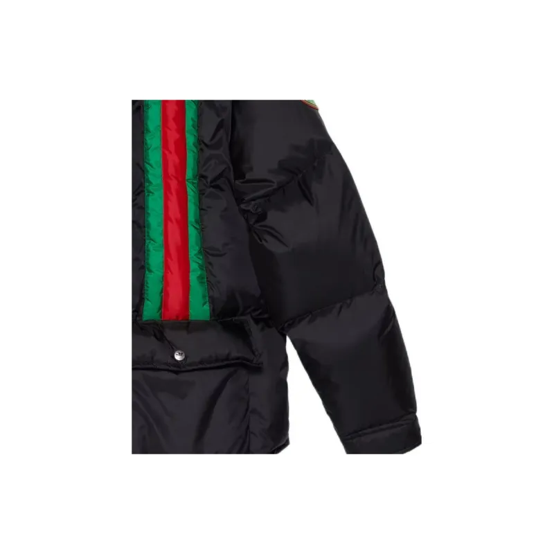 Adidas X GUCCI Adidas X GUCCI Co branded Series Puffer Jackets Men Black-4