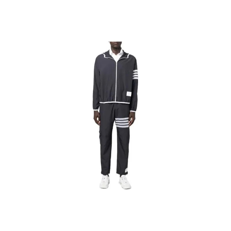 THOM BROWNE 4 Bar Striped Track Pants-1