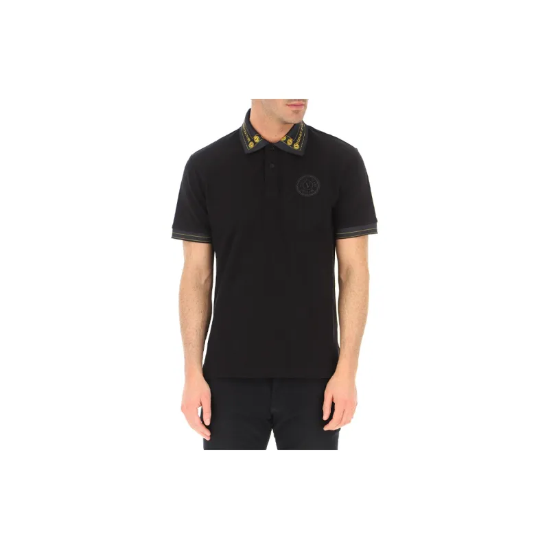 VERSACE JEANS COUTURE Polo Shirts Men Black-2