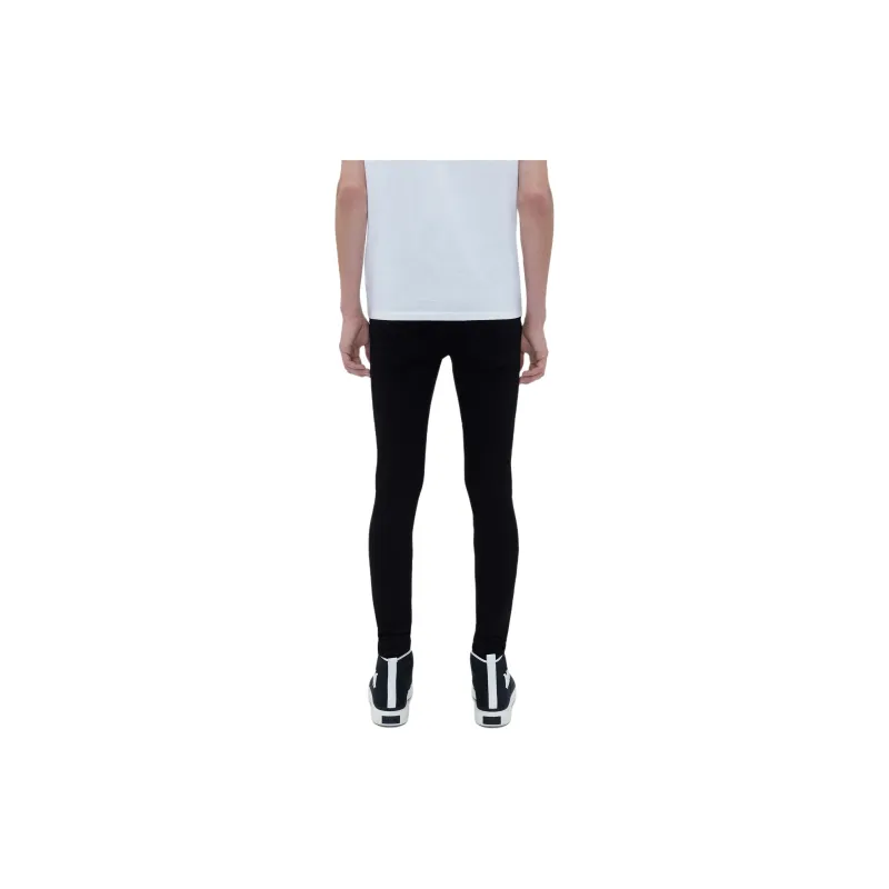 AMIRI Leather Thrasher Skinny Jeans-1