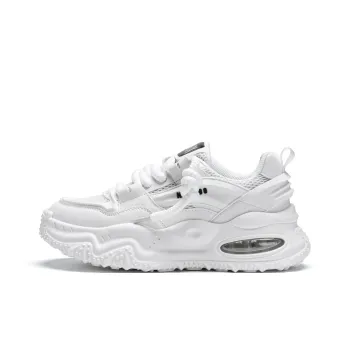 KUX Black White Warrior Cushioning Anti Slip And Wear Resistant Low Top Chunky Sneakers Unisex