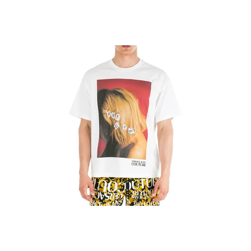 VERSACE JEANS COUTURE T Shirt Unisex White-5