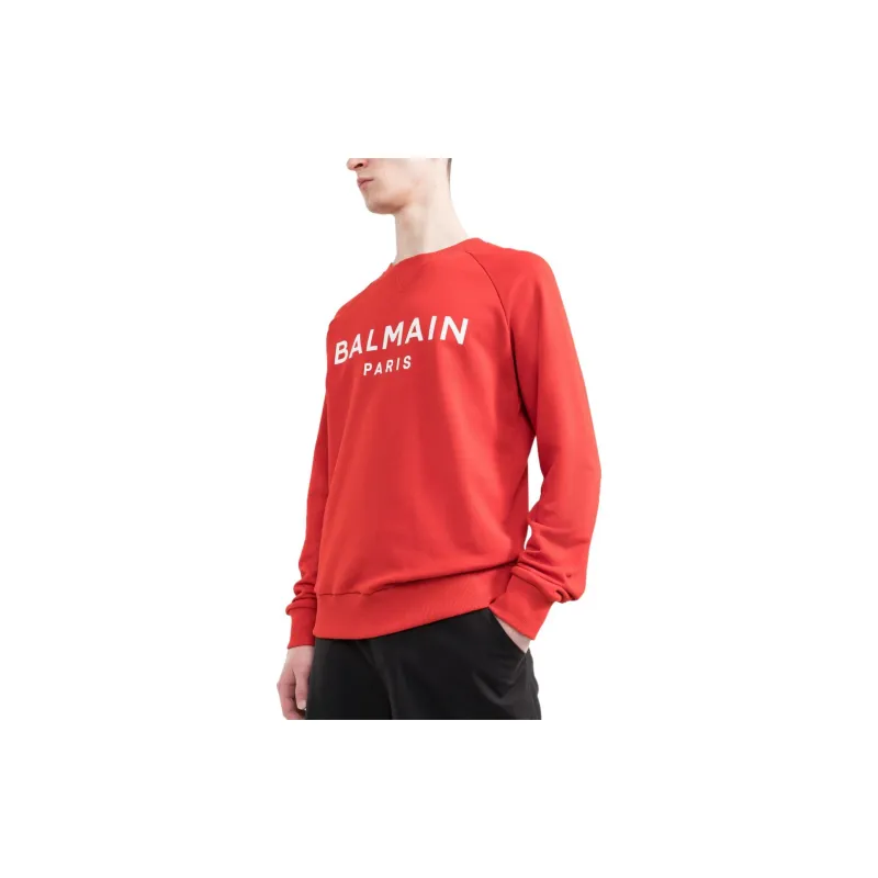 BALMAIN Sweatshirts Men Red-3